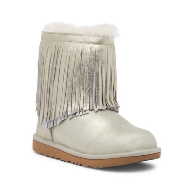 UGG Other - NEW UGG Classic Kids Short Fringe Shearling Boot